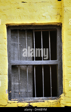 half open half closed window paithan aurangabad maharashtra india Asia Stock Photo