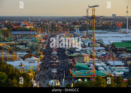 Look at the Wiesn, Munich Oktoberfes Beer Festival, Bavaria, Germany Stock Photo