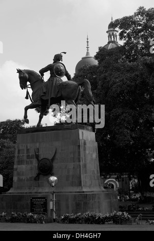 Chhatrapati Shivaji Statue Apollo Bunder Colaba Mumbai Maharashtra India Asia June 2012 Stock Photo