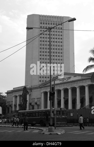 RBI Building Town Hall Asiatic Society State Central Library Mumbai Maharashtra India Asia Stock Photo