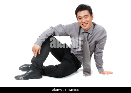 Young businessman relaxed at work Stock Photo