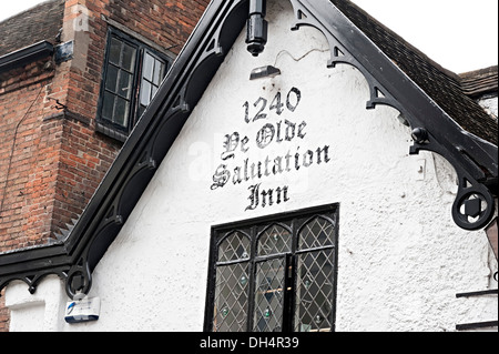 Old salutation inn pub Nottingham one of the oldest pubs in england Stock Photo