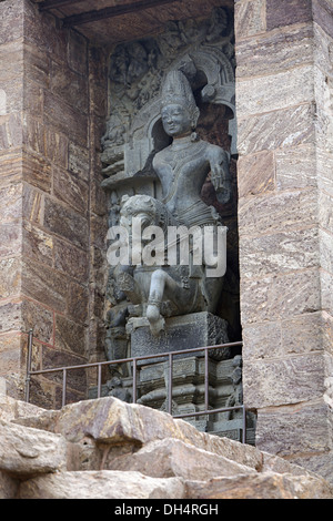 Surya or Sun god on horse chariot. Konark Sun Temple, Orissa India. UNESCO world heritage site Stock Photo