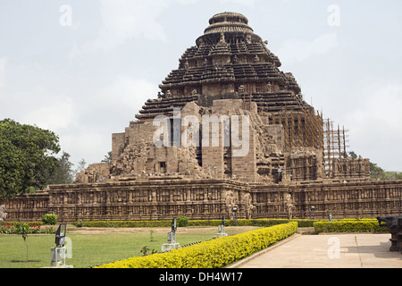 Konark Sun Temple long shot , Orissa India. UNESCO world heritage site Stock Photo