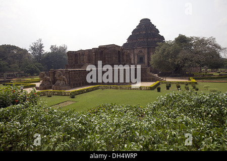 Konark Sun Temple long shot , Orissa India. UNESCO world heritage site Stock Photo