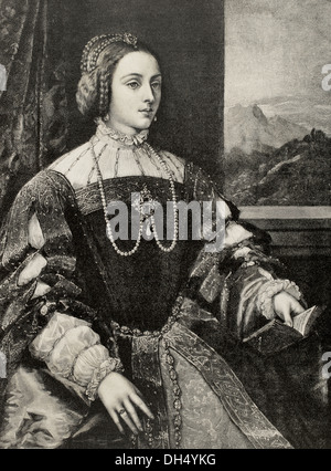 Isabella of Portugal (1503-1539). Queen of Spain and Empress of