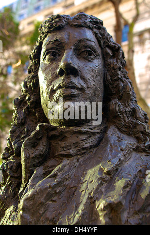 Statue of Samuel Pepys, Diarist, London, England Stock Photo