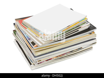 stack of old  glamorous  magazines Stock Photo