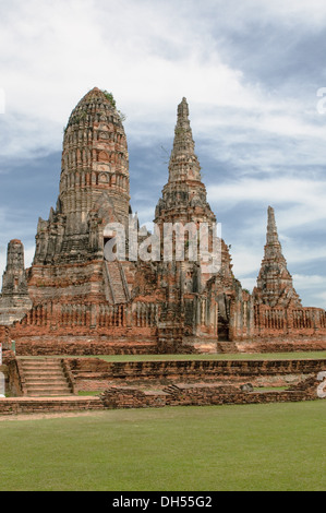Wat Wattanaram, Ayutthaya, Thailand Stock Photo
