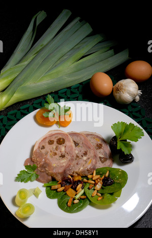 Rabbit is eating sausage Stock Photo - Alamy