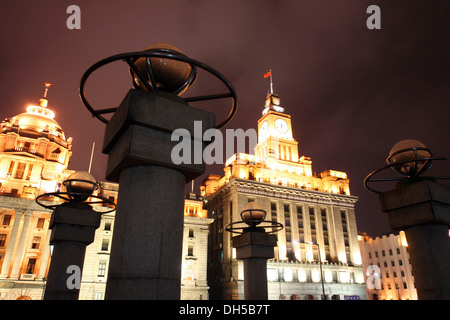 Customs House, Zhongshan Road, the Bund, Shanghai, China, Asia Stock Photo