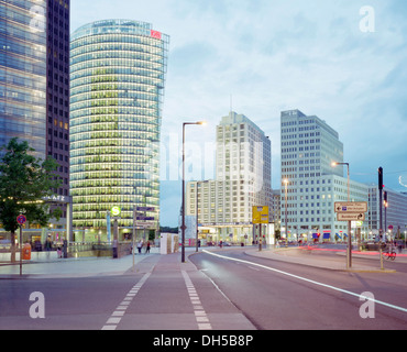 Potsdamer Platz, Potsdam Square, DB Building and the Ritz-Carlton Hotel, Mitte, Berlin, Berlin, Germany Stock Photo