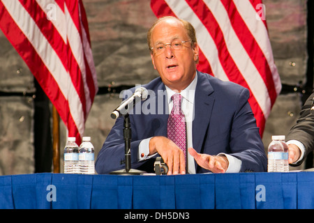 Laurence 'Larry' Fink, Chairman and CEO of BlackRock, Inc. Stock Photo