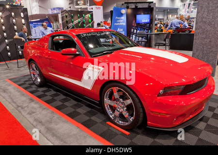 Barret Jackson Ford Mustang Shelby display at car show Stock Photo