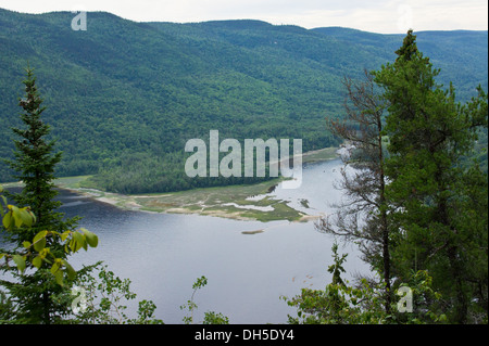 scenic Saguenay Fjord National Park Saguenay Quebec Canada Stock Photo