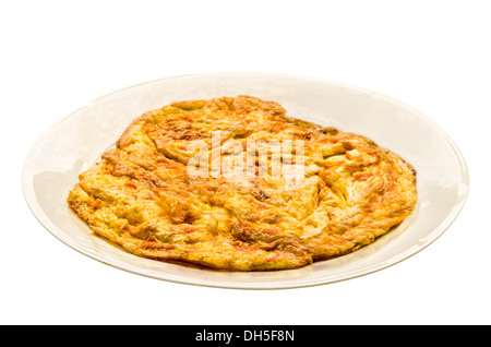 Making omelettes - folding over plain omelette using a large spatula Stock  Photo - Alamy