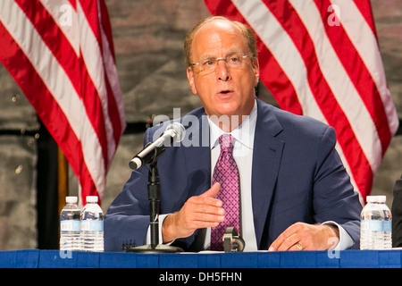 Laurence 'Larry' Fink, Chairman and CEO of BlackRock, Inc. Stock Photo