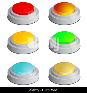 Set of buttons Stock Photo