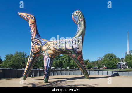 Deborah Halpern's Sculpture 'Angel' in Melbourne Stock Photo