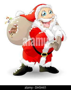 Bag of Santa Claus with gifts Stock Photo - Alamy
