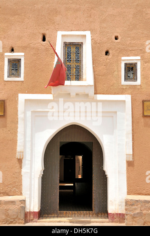 Ministry of Culture, rammed earth architecture in the old town or Medina, Ouarzazate, Morocco, Africa Stock Photo