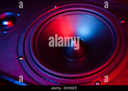 speaker closeup classic shiny colorful Stock Photo