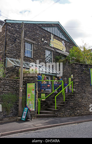 Lakeside entrance to' World of Beatrix Potter', Bowness Stock Photo