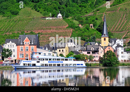 Alf, a municipality in the Landkreis Cochem-Zell district, Moselle Valley, Rhineland-Palatinate Stock Photo