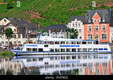 Alf, a municipality in the Landkreis Cochem-Zell district, Moselle Valley, Rhineland-Palatinate Stock Photo