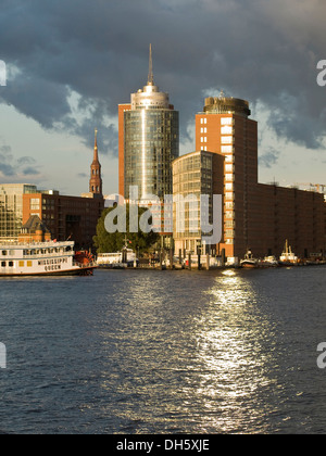 Hanseatic Trade Center in the port of Hamburg, Hamburg Stock Photo
