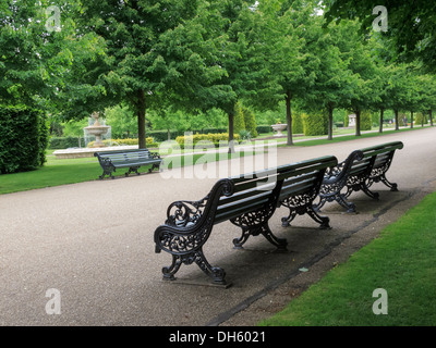 Benches in a Park Stock Photo