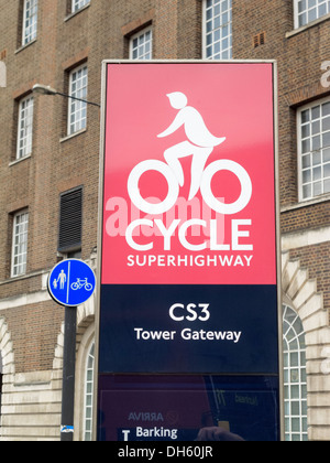 Cycle Superhighway London England Stock Photo