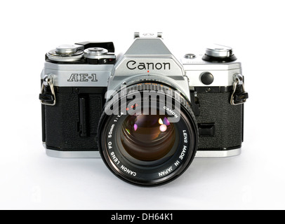 Analogue SLR Canon AE-1 with a FD 50mm 1:1.4 S.S.C. lens ...