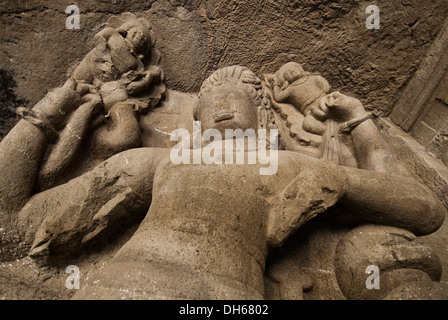 Elephanta Caves, Mumbai, India, Asia Stock Photo