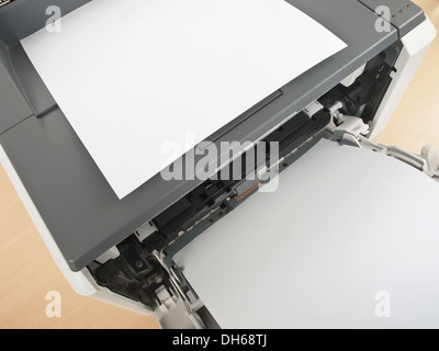 detail of laser printer in office Stock Photo