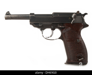vintage gun isolated on white background Stock Photo - Alamy