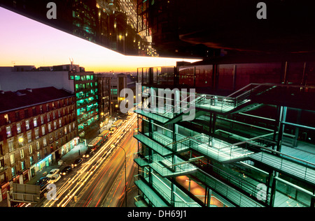 Museo Nacional Centro de Arte Reina Sofía museum, shortly MNCARS, art museum, facade by Jean Nouvel, Madrid, Spain, Europe Stock Photo