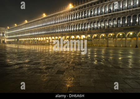 Procuratie in the morning, Piazza San Marco, St. Mark's Square, Venedig, Venezia, Veneto Region, Italy Stock Photo