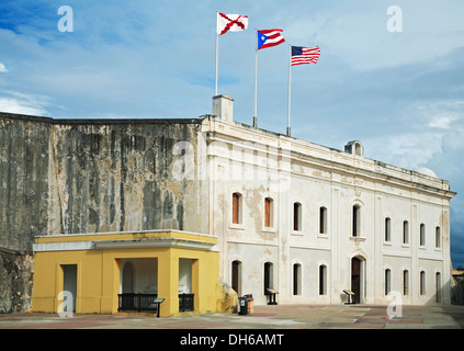 Barracks, San Cristobal Castle (1765-1783), San Juan National Historic Site, Old San Juan, Puerto Rico Stock Photo