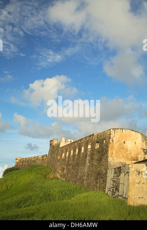 Ramparts, San Cristobal Castle (1765-1783), San Juan National Historic Site, Old San Juan, Puerto Rico Stock Photo