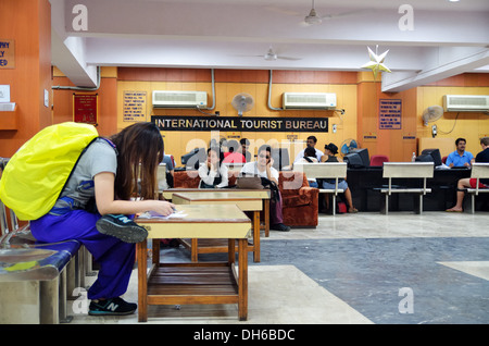 international tourist bureau at the new delhi railway station