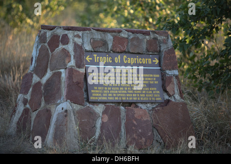 Tropic of Capricorn Stock Photo