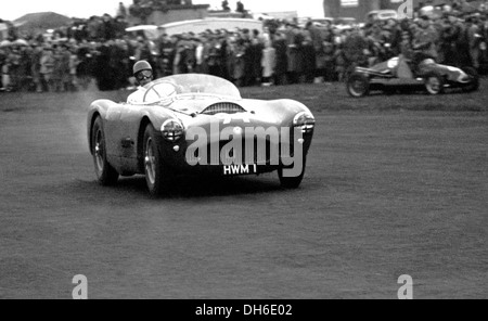 Constructor and team chief George Abecassis in his HWM-Jaguar, HWM 1 ...