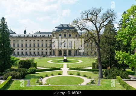 Residenz Palace in Wurzburg Stock Photo