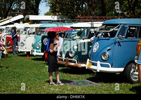 Volkswagen jam on Governors island Stock Photo