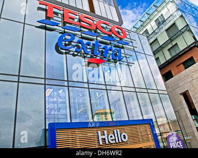 Tesco Extra Store, Woolwich, London, England, United Kingdom Stock Photo