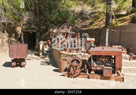 California, Julian, historic gold rush town dates from 1870, Eagle and High Peak Mine Stock Photo