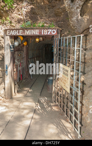 California, Julian, historic gold rush town dates from 1870, Eagle and High Peak Mine Stock Photo