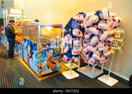 A cotton candy stall at Disney Live magical show held in KL convention center, Malaysia. Stock Photo