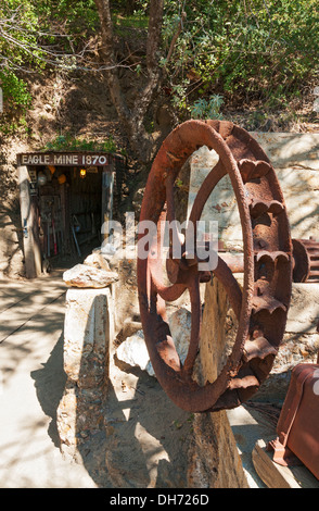 California, Julian, historic gold rush town dates from 1870, Eagle and High Peak Mine Stock Photo